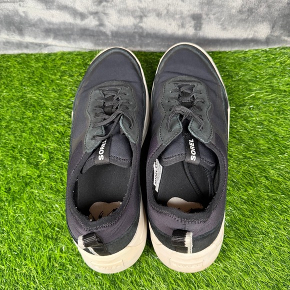 Sorel Ona 503 Black Suede Lace Up Low Top Casual Sneakers Shoes Womens 10.5 - Picture 8 of 13